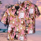 Pink Dog Chihuahua Hawaiian Shirt For Vacation Days And Relaxed Coastal Outings