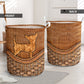 Chihuahua Cute Dog V2 Rattan Texture Laundry Basket For Room Home Organizer