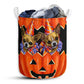 Small Size Chihuahua Pumpkin Painting Laundry Basket For Bathroom Bedroom Storage