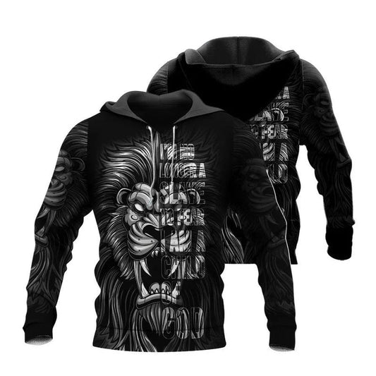 Black Child God Lion Hoodie For Faith Inspired Everyday Wear Community Events And Gifting