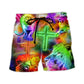 Lion Symbolic Strength Beach Shorts For Coastal Adventures And Relaxed Summer Wear