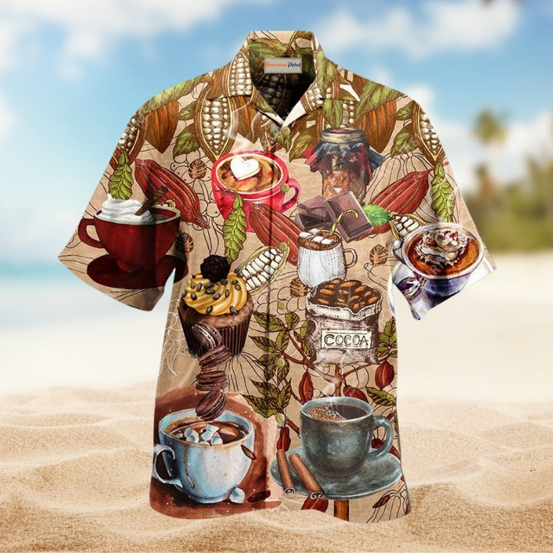 Skull Monster Hawaiian Shirt Collar And Front View For Summer Travel