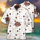 Chocolate Hawaiian Shirt With All Over Print For Beach Getaways Resort Outings And Thoughtful Gifting