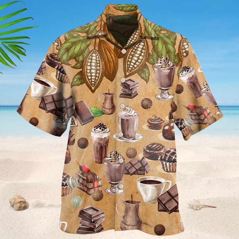Chocolate Addict Food Hawaiian Shirt For Beach Days, Summer Outings, And Thoughtful Gift Giving