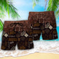 Chocolate Lover Sweet Dessert Beach Shorts Design View For Summer Events And Coastal Getaways