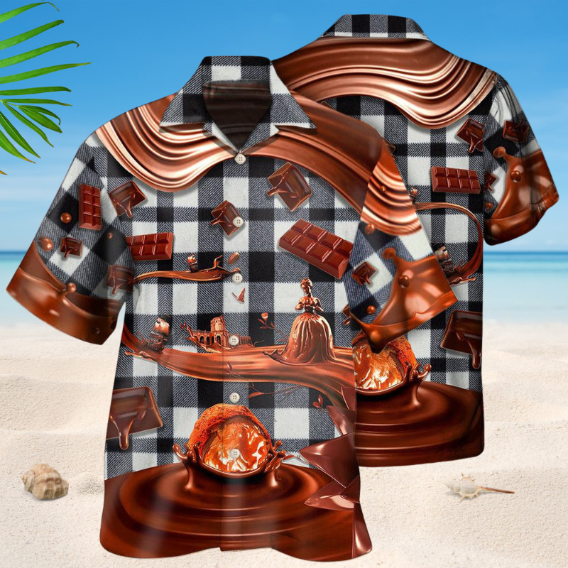 Chocolate Milk Food Hawaiian Shirt For Beach Days, Summer Outings, And Thoughtful Gift Giving