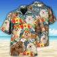 Tropical Dog Chow Hawaiian Shirt Design Detail For Beach Days And Holiday Travel