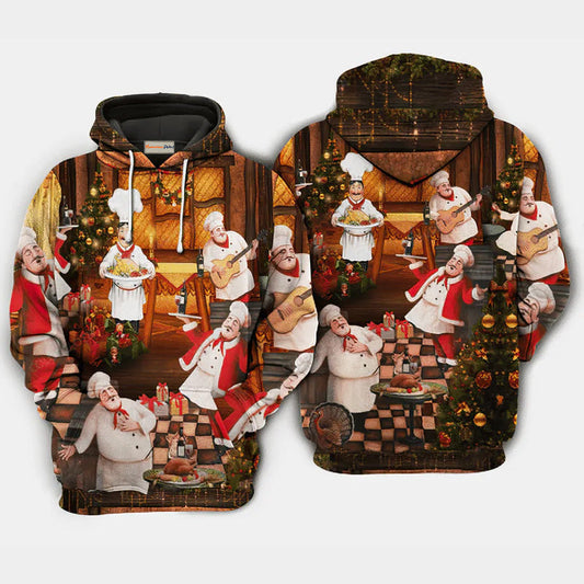Christmas Chef Hoodie For Winter Adventures Family Gatherings And Festive Everyday Style