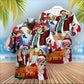 Christmas Club Party Santa Dances Star Hawaiian Shirt For Poolside Relaxation And Sunny Getaways