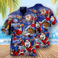 Christmas Flying Super Santa Hawaiian Shirt For Beach Parties And Weekend Getaways