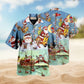 Christmas Cute Santa Claus Hawaiian Shirt For Resort Events Seasonal Fun And Casual Warm Weather Style