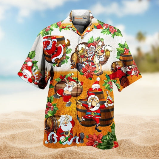 Christmas Dear Santa Here Is Your Beer Hawaiian Shirt For Summer Vacation Beach Travel And Relaxed Casual Wear