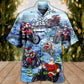 Festive Christmas Driving Hawaiian Shirt Design Detail For Sunny Adventures And Casual Wear
