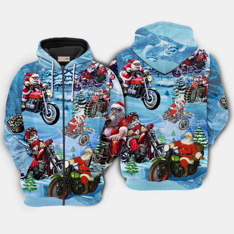 Christmas Driving Santa Holiday Hoodie For Christmas Gatherings Outdoor Trips And Relaxed Seasonal Style