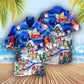 Car Christmas Hanging Gnomies Hawaiian Shirt Pattern Detail For Summer Holidays And Outdoor Fun
