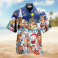 Christmas July Santa Beach Hawaiian Shirt All Over Print Detail For Warm Weather Events