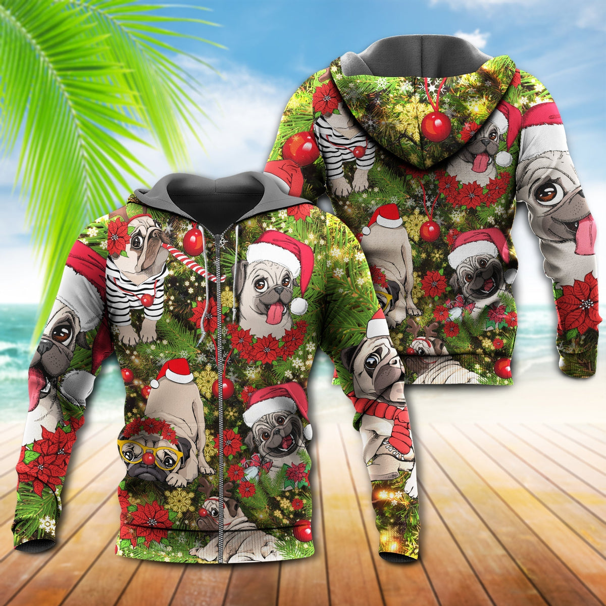 Christmas Have Little Pugmas Hoodie For Festive Celebrations Seasonal Trips And Relaxed Winter Wear