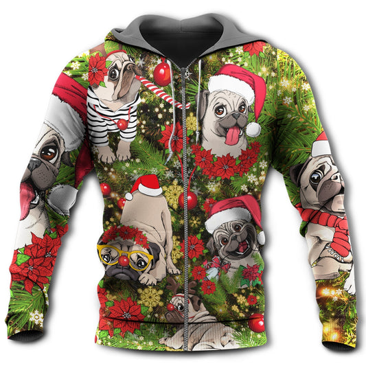 Christmas Have Little Pugmas Hoodie For Festive Celebrations Seasonal Trips And Relaxed Winter Wear