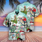 Christmas Roarsome Snow Hawaiian Shirt For Beach Parties And Weekend Getaways