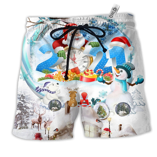 Christmas Have A Sparkling New Year Hawaiian Beach Shorts For Seasonal Summer Travel