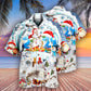 Christmas Sparkling New Year Hawaiian Shirt Design View For Casual Summer Styling