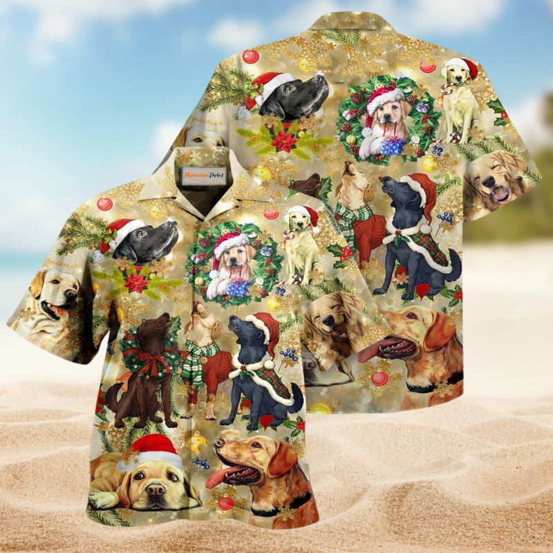 Christmas Is Better With Labrador Retriever Hawaiian Shirt For Summer Vacation Beach Travel And Relaxed Casual Wear