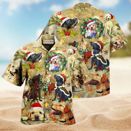 Christmas Is Better With Labrador Retriever Hawaiian Shirt For Summer Vacation Beach Travel And Relaxed Casual Wear