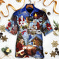 Faith Gift Christmas Hawaiian Shirt Pattern Detail For Summer Holidays And Outdoor Fun