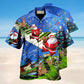 Christmas Jumping On Instruments Hawaiian Shirt For Summer Vacation Beach Travel And Relaxed Casual Wear