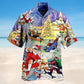Christmas Jumping On Skateboard Hawaiian Shirt For Summer Vacation Beach Travel And Relaxed Casual Wear