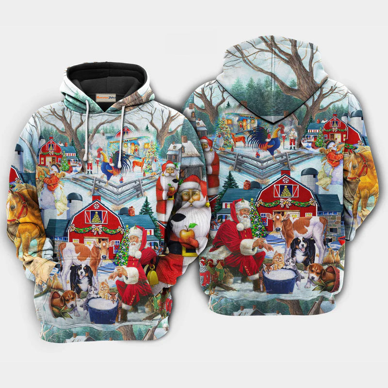 Christmas Love Animals Holiday Hoodie For Festive Family Moments Winter Wear And Holiday Gift Ideas