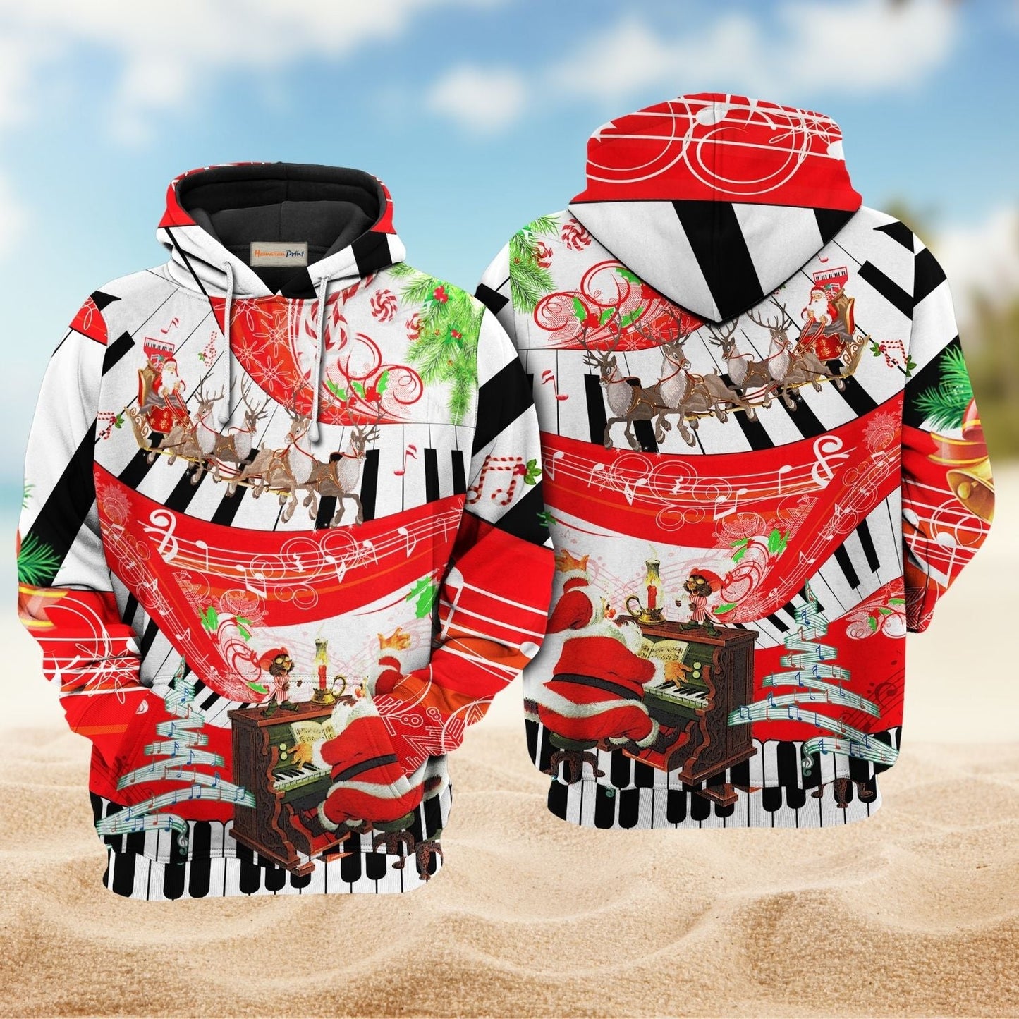 Christmas Love Music Holiday Hoodie For Winter Streetwear Christmas Travel And Seasonal Home Gatherings