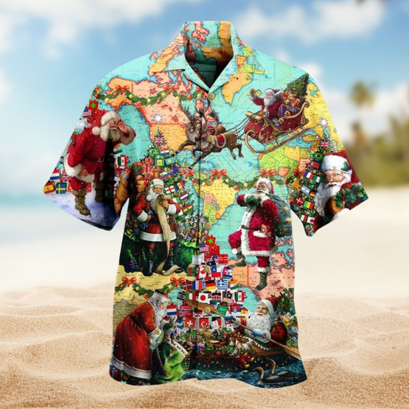 Engine Car Hawaiian Shirt Resort Outfit View For Outdoor Gatherings