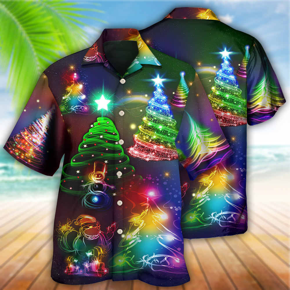 Festive Happy Christmas Everything Hawaiian Shirt Pattern View For Lightweight Everyday Style