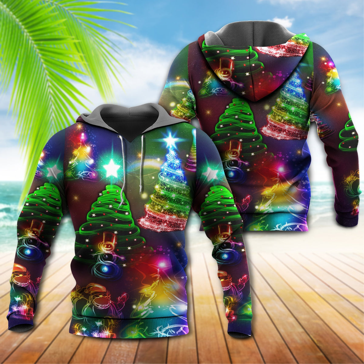 Happy Christmas Holiday Cheer Hoodie For Festive Celebrations Seasonal Trips And Relaxed Winter Wear