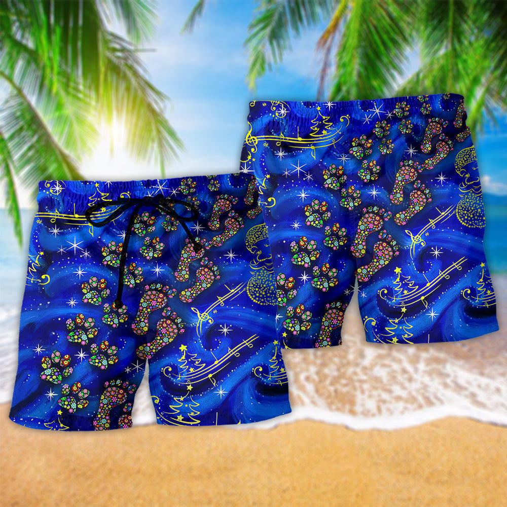 Holiday Togetherness Christmas Beach Shorts Pattern Detail For Sunny Day Activities And Warm Weather Wardrobe