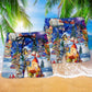 Christmas Reading Makes Me Happy Beach Shorts Pattern View For Weekend Trips And Outdoor Activities