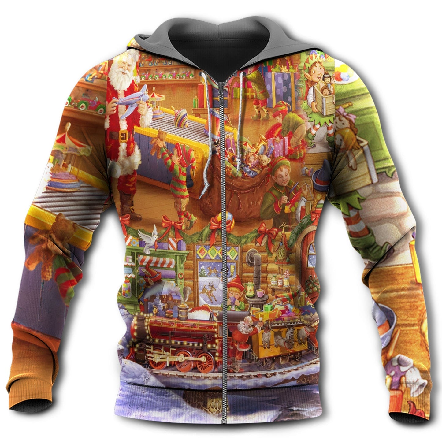 Christmas Santa Happiness Holiday Hoodie For Holiday Vacations Winter Events And Everyday Comfort