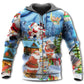 Christmas Santa Snowman Best Friends Hoodie For Festive Celebrations Seasonal Trips And Relaxed Winter Wear