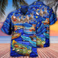 Christmas Boat Hawaiian Shirt With Detailed Graphic For Tropical Holiday Resort Parties And Everyday Style