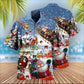 Christmas Hi Santa's Sleigh Snow Hawaiian Shirt For Beach Parties And Weekend Getaways