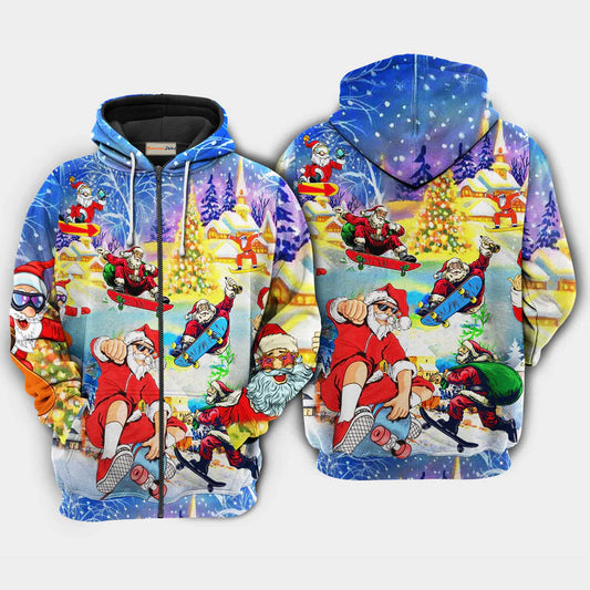 Christmas Skateboard Holiday Hoodie For Festive Days Casual Adventures And Thoughtful Seasonal Gifting