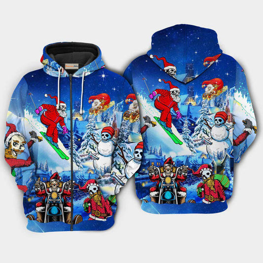 Christmas Skull Holiday Hoodie For Christmas Gatherings Outdoor Trips And Relaxed Seasonal Style