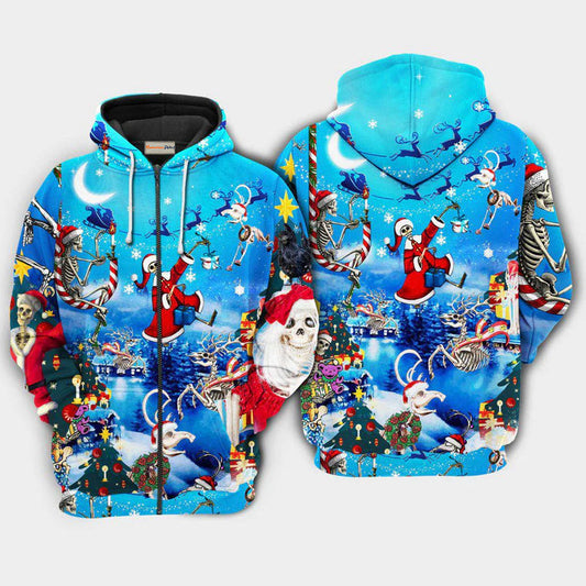 Christmas Skull Hoodie For Festive Days Casual Adventures And Thoughtful Seasonal Gifting