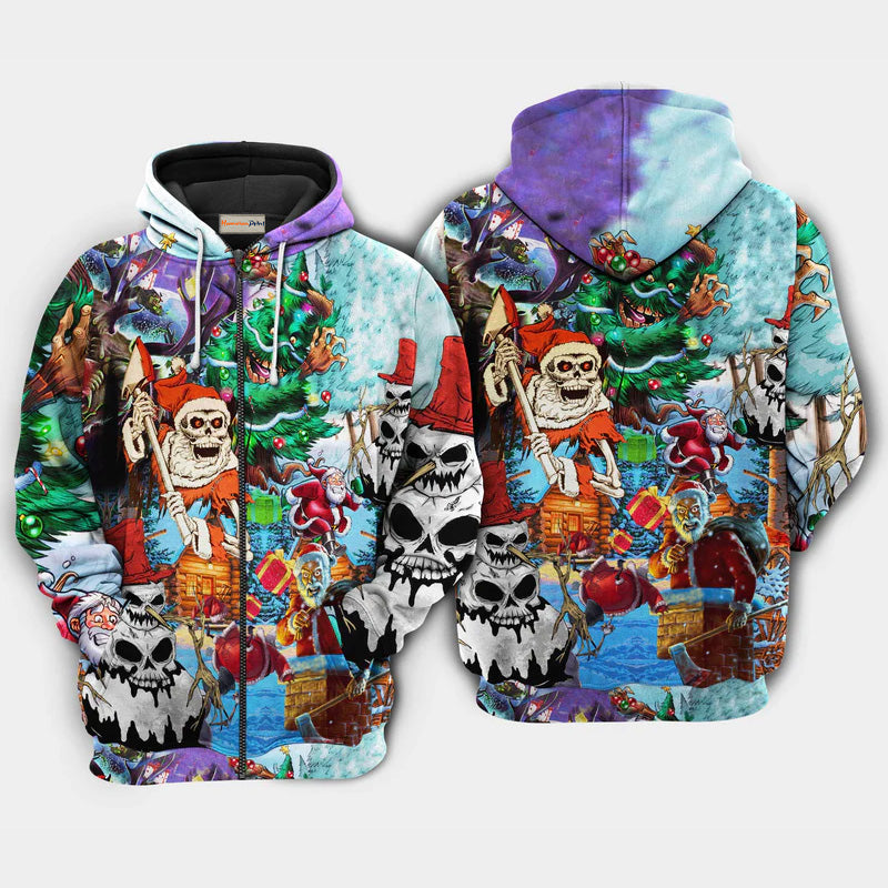 Christmas Skull Scary Holiday Hoodie For Holiday Vacations Winter Events And Everyday Comfort
