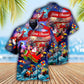 Festive Christmas Spreading Santa Hawaiian Shirt For Beach Parties And Weekend Getaways