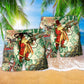 Christmas Steampunk Santa Clause Hawaiian Print Beach Shorts For Holiday Beach Days