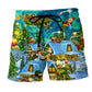Christmas Magical Night Beach Shorts For Resort Travel And Thoughtful Summer Gifting