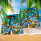 Christmas The Magical Night Hawaiian Print Beach Shorts For Seasonal Summer Travel