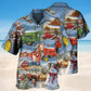 Christmas Farm Hawaiian Shirt For Island Vacations, Resort Wear, And Relaxed Seasonal Style